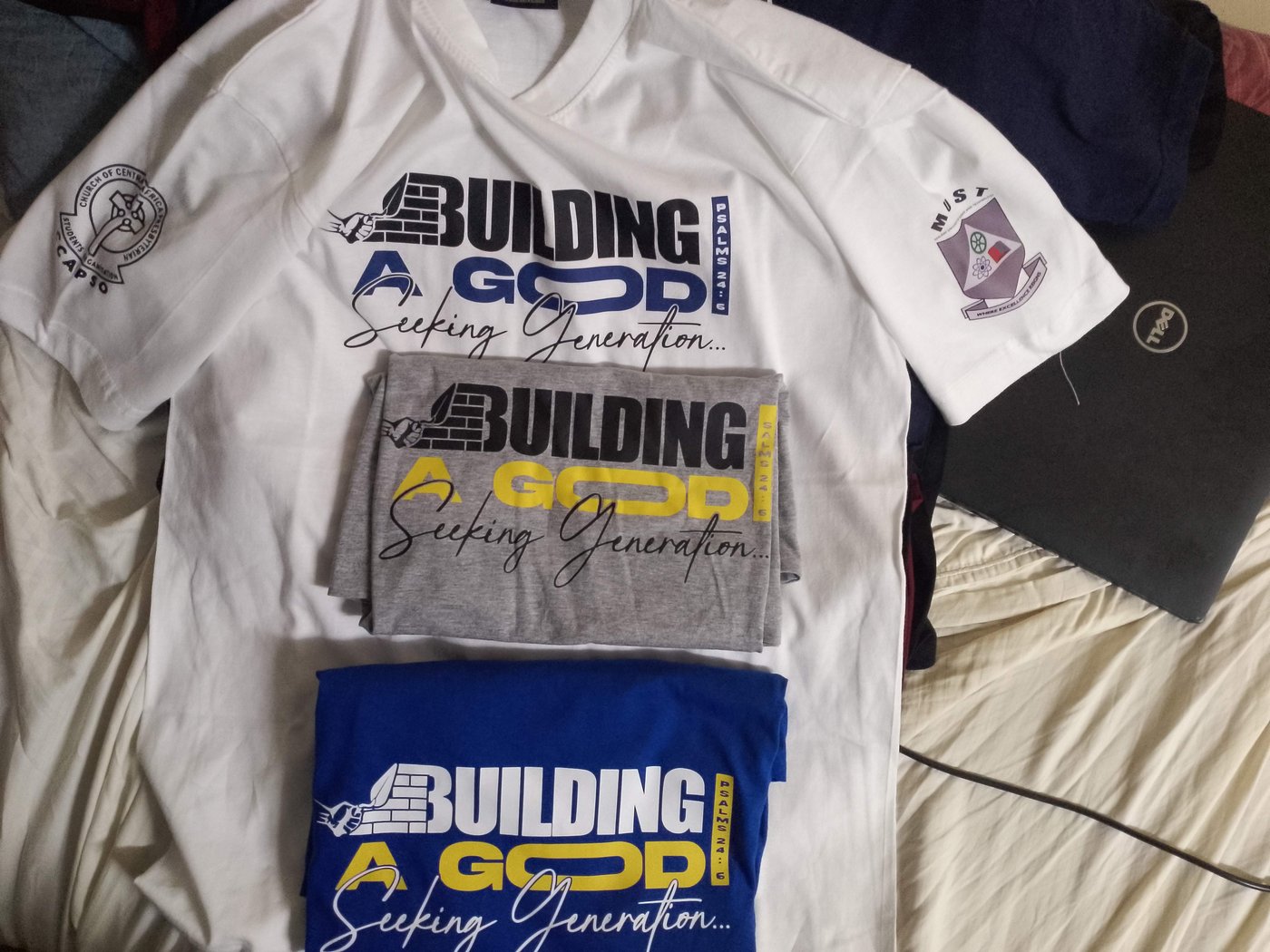 Custom printed T-shirts with Building a God Seeking Generation design