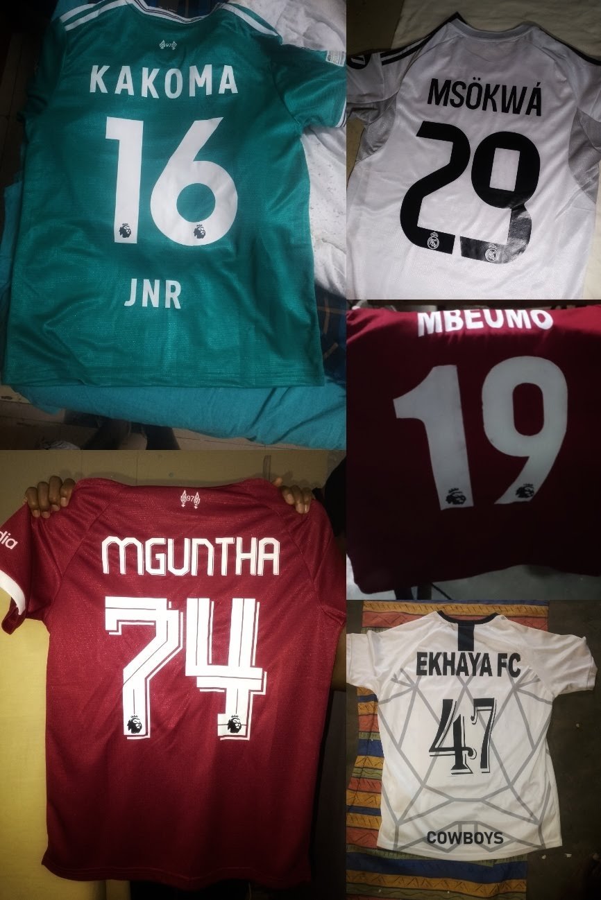 Custom sports jersey name and number printing samples